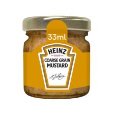 Mustard, portions, in glass, 80*33ml, Heinz