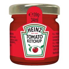 Ketchup tomato, portions, in glass, 80*34ml, Heinz