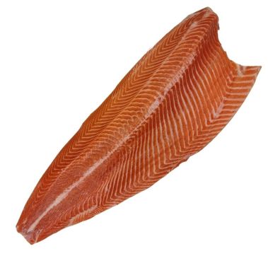 Salmon trout fillet, skin on, trim D, PBI~0.7-1.6kg, chilled, PPAC