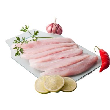 Hake fillet, skin off, 60-120g, frozen, Interleaved, 1*7kg (n.w. 7kg), Argentina