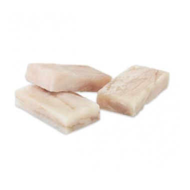 Alaska Pollock fillet portioned, skin-off, bones-out, MSC, (50 porc.*100g), frozen, 1*5kg (n.w. 4.5kg)