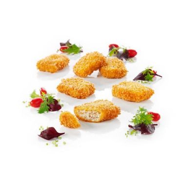 Saithe fillet, breaded, umami, gluten free, prefried, gluten free, MSC, 55g, frozen, 2*2.5kg, Royal Greenland