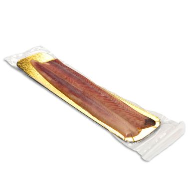 Eel fillet, hot-smoked, frozen, vac., 100*100g