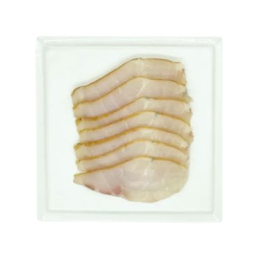 Halibut, cold-smoked, sliced, frozen, 12*500g