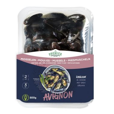 Mussels Blue in Avignon sauce , cooked, 4*500g, Netherlands