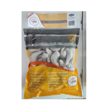 Shrimps tails, shell on, easy peeled, 16/20, Vannamei, frozen, 10*1kg (n.w. 750g), (P.Vannamei)