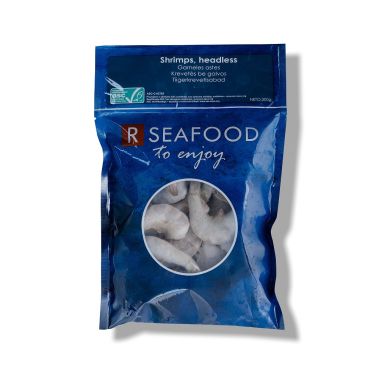 Shrimps tails, shell on, easy peeled, ASC, 16/20, Vannamei, frozen, 10*300g, (P.Vannamei), RSeafood, PPAC