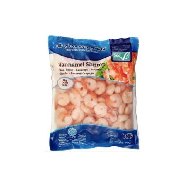 Garneles, tīr., ar asti, vār., ASC, 26/30 , Vannamei, sald., IQF, 10*1kg (t.s. 750g), (P.Vannamei)