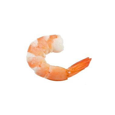 Shrimps, peeled, tail-on, cooked, 31/40, Vannamei, frozen, IQF, 10*1kg (n.w. 750g), (P.Vannamei), RSeafood