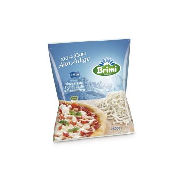 Siers Mozzarella, rīvēts, t.s.s. 44%, 2*2.5kg, Brimi