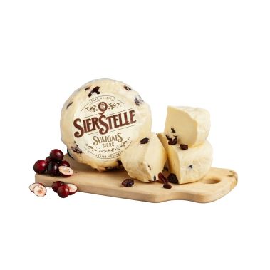 Sūris SierŠtelle su spanguolėmis, rieb. 66.7%, 310g, Malevs