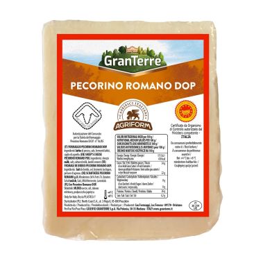 Cheese Pecorino Romano from sheep milk, fat 36%, vac., 6*~1kg, Agriform