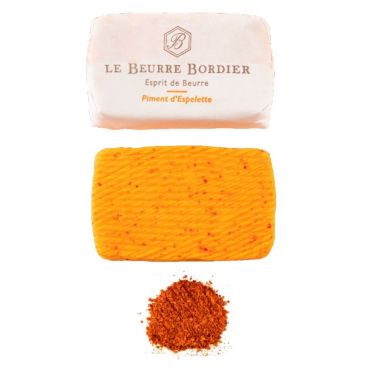 Butter PIMENT D`ESPELETTE, 8*125g, Bordier