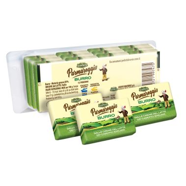 Butter sweet cream, fat 82%, 16*(12*10g), Parmareggio