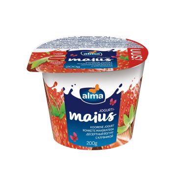 Jogurt Alma 17% maasikaid, rasva 3.8%, 12*200g