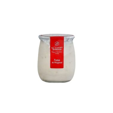 Yoghurt Fraises Plougastel, 6*125g, Bordier