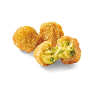 Uzkandis sūrio, Nuggets su sūriu ir žaliais Jalapeno pipirais, pan., šald., 4*1kg (~20g), Audens
