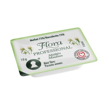 Plant based fat spread, portions, 200*10g, Flora Professional