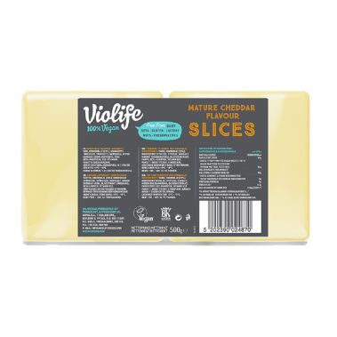 Veganiskais produkts Cheddar, šķēles, VEGAN, 8*500g, Violife