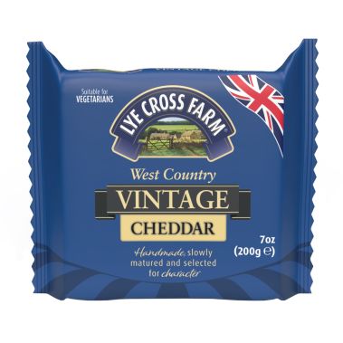 Siers Cheddar Vintage, t.s.s. 45%, izt. 14mēn., 12*200g, L.C.F.