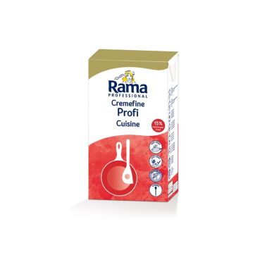 Cream plant, Cooking, fat 15%, 8*1L, Rama Profi