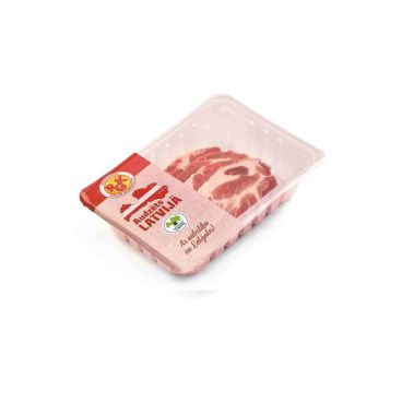 Pork collar, slices, chilled, packed, 440g, RGK