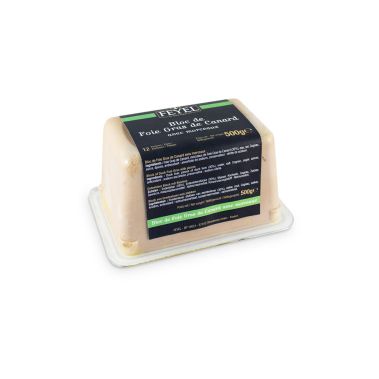 Duck liver (foie-gras) block, 30% pieces, 6*500g, F. Feyel