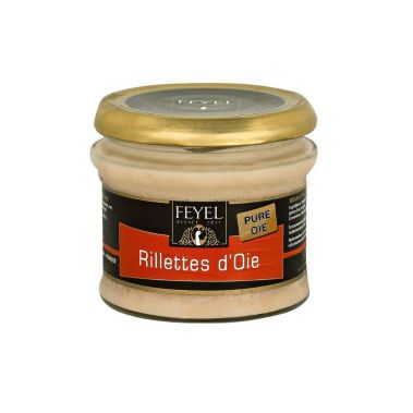 Rillette Goose meat 100%, in glass, 12*170g, F. Feyel