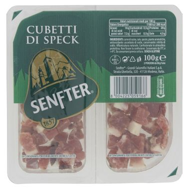 Seasink Speck, kuubikud, suits., vinnut., 12*100g, Senfter