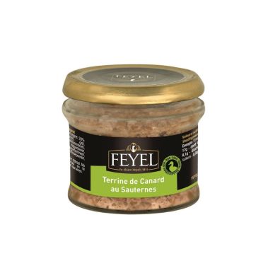 Terrine from duck with Sauternes wine, 12*180g, F.Feyel