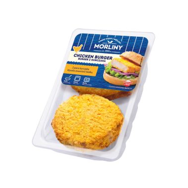 Burger chicken meat, cooked, frozen, 10*1kg (10*100g), Poland