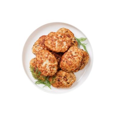 Kotlet sealihast, sibulaga, praetud, külm., IQF, 1*3kg (30tk*100g), Saksamaa