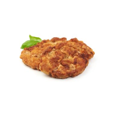 Pork loin schnitzel in breading, frozen, IQF, 1*7kg(70psc*100g), Germany