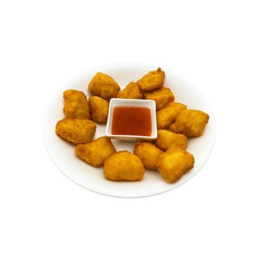 Chicken breast chunks, roasted, battered, frozen, 5*1kg