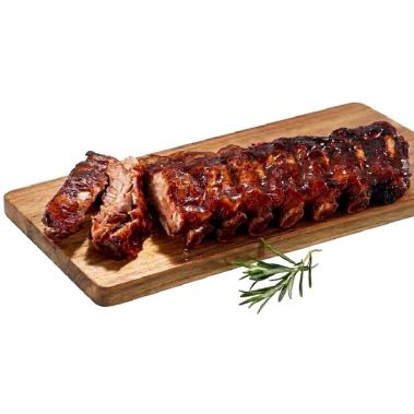 Pork ribs, slow cooked, in BBQ sauce, frozen, 12*500g, R-Classic