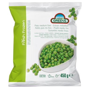 Горошек зелёный, заморож., IQF, 15*450г, Greens