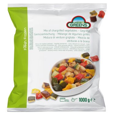 Vegetable mix grilled, frozen, IQF, 5*1kg, Greens