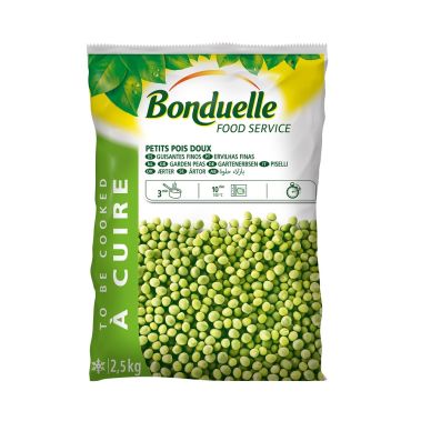 Peas green, frozen, IQF, 4*2.5kg, Bonduelle