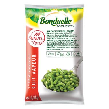 Beans green, cutted, frozen, IQF, 4*2.5kg, Bonduelle