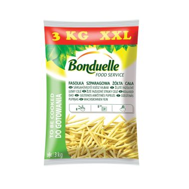 Beans wax yellow, whole, XXL, frozen, IQF, 4*3kg, Bonduelle