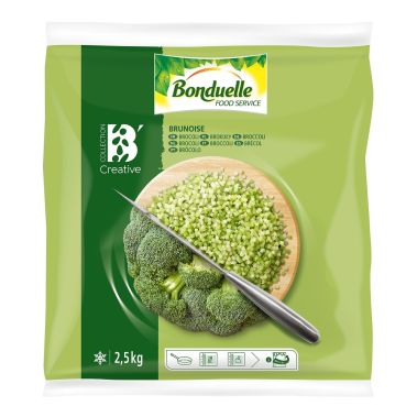 Broccoli Brunoise, frozen, IQF, 4*2.5kg, Bonduelle