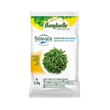 Beans green, cutted, small Service, frozen, IQF, 4*2.5kg, Bonduelle