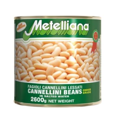 Beans white Cannellini, in brine, 6*2.6kg (d.w. 1.5kg), Pancrazio