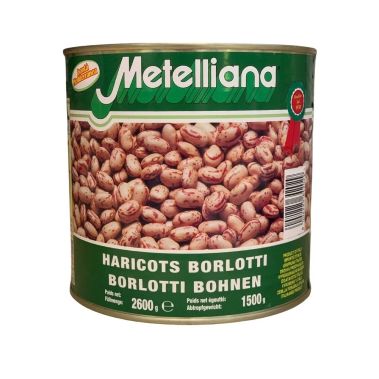 Beans brown Borlotti, 6*2.6kg (d.w. 1.5kg), Pancrazio