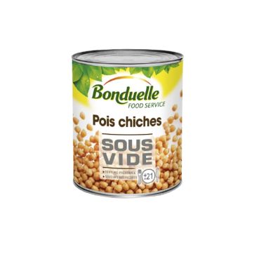 Chickpeas Sous Vide, 3*2.55kg (d.w. 2.1kg), Bonduelle