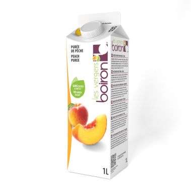 Puree yellow peach, sugar free, chilled, 6*1L, Boiron