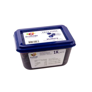 Puree blueberry, with sugar, frozen, 6*1kg, Fruitlife