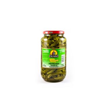 Cornichons, pickled, with vinegar, 6*920g (d.w. 550g)