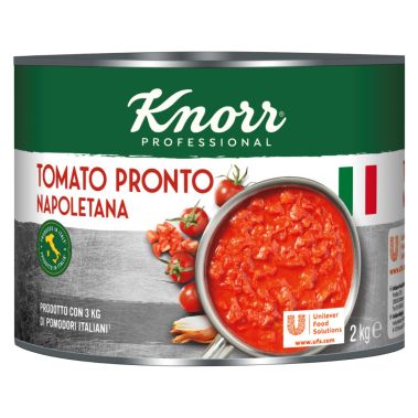 Tomatoes, peeled, chopped, Pronto, 6*2kg (d.w. 2kg), Knorr