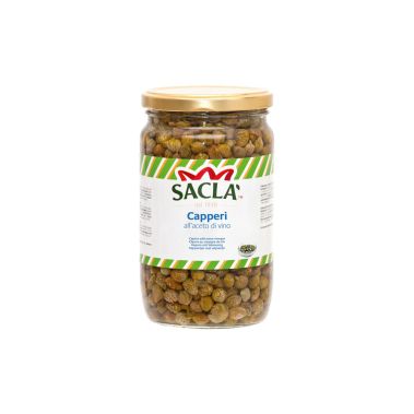 Capers, in wine vinegar, 12*700g (d.w. 450g), Sacla